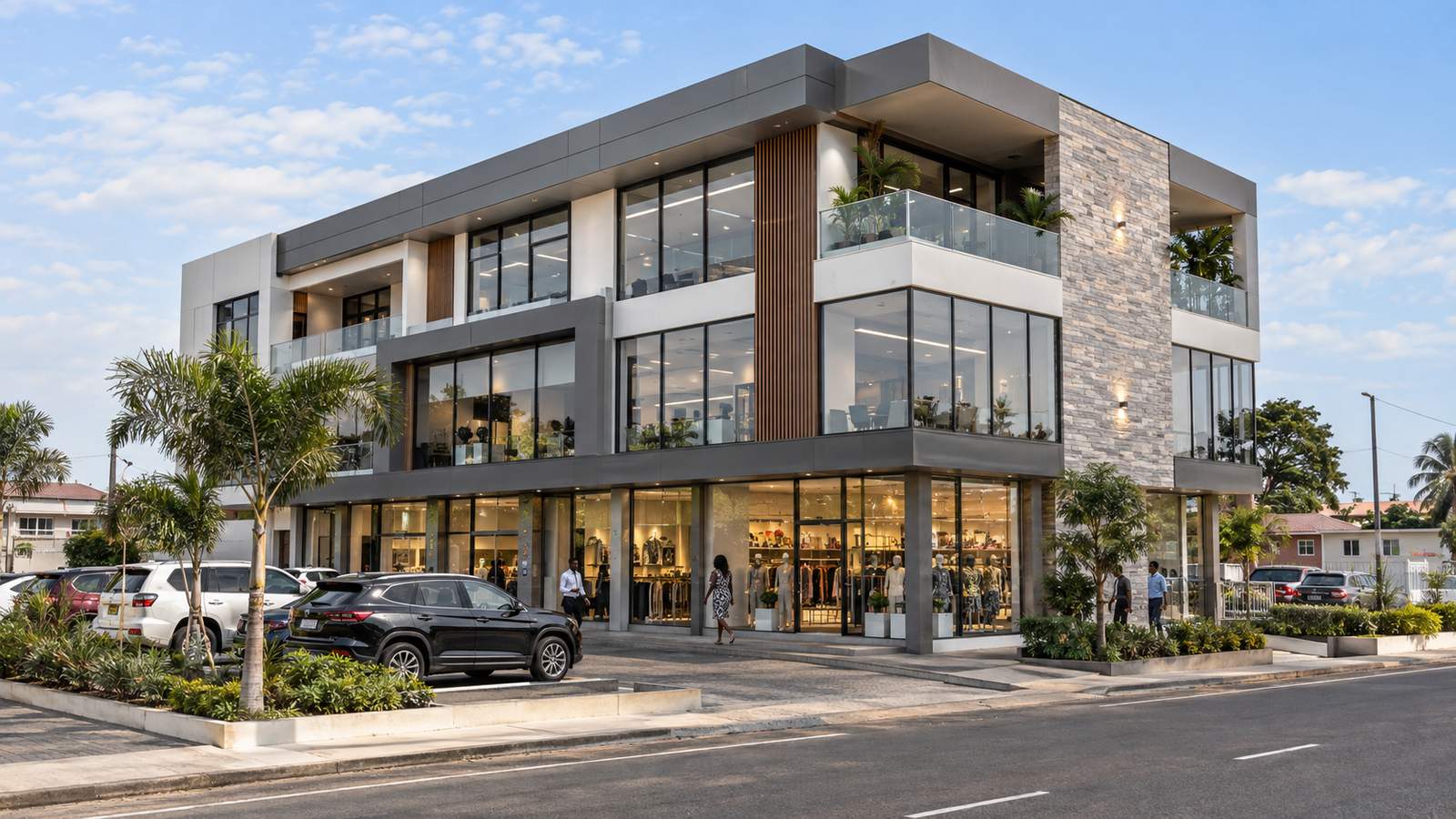 Contemporary mixed-use commercial property in Ghana